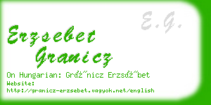 erzsebet granicz business card